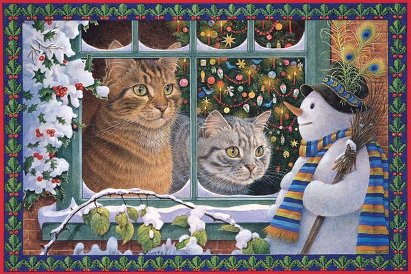 Christmas Animals: Megatab, Mintaka And The Snowman by Ivory Cats