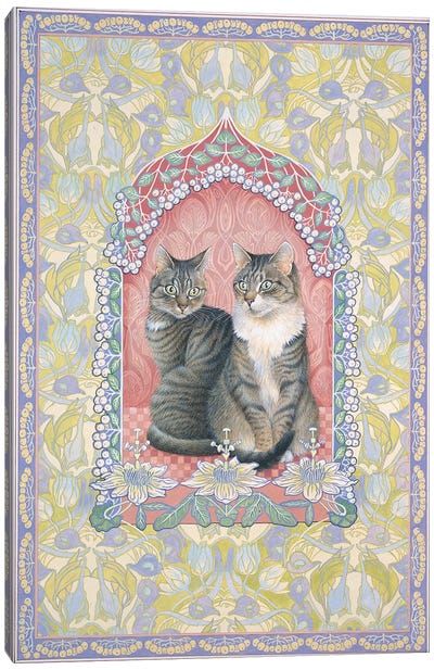 Gemma And Her Daughter Muppet Canvas Art Print - Ivory Cats