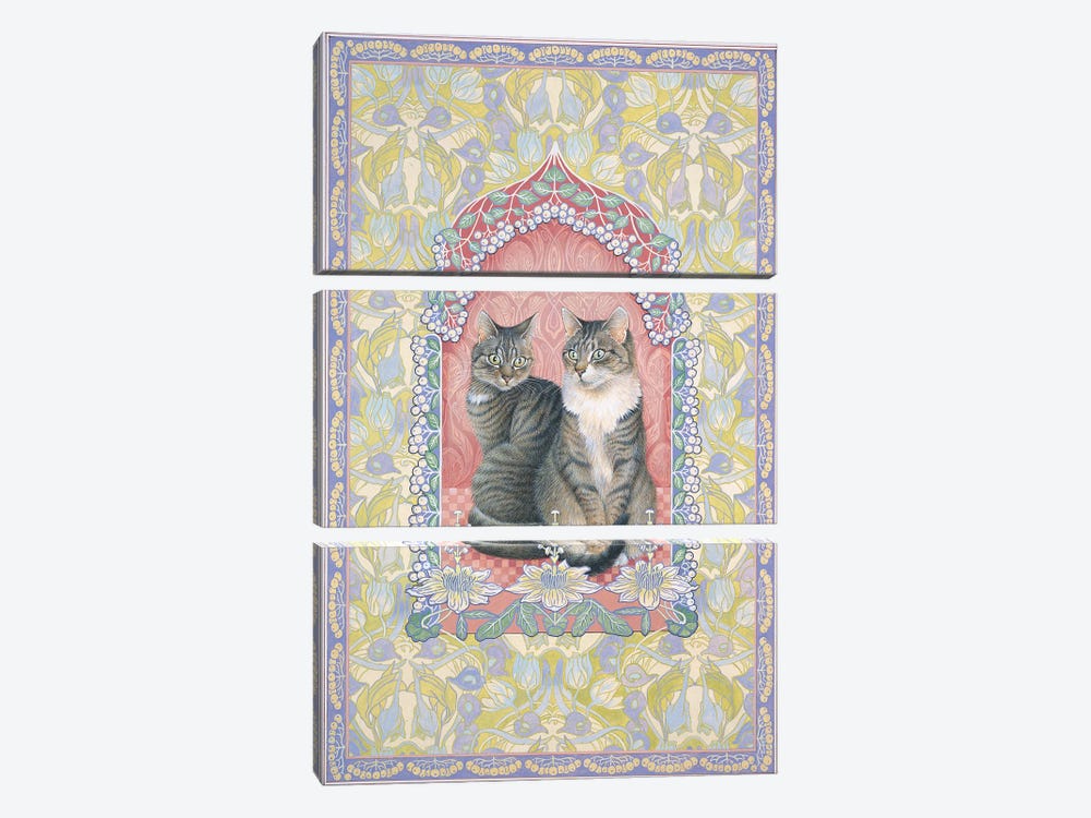 Gemma And Her Daughter Muppet by Ivory Cats 3-piece Canvas Art