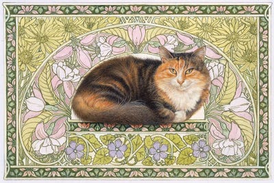 Jemima In Art Nouveau by Ivory Cats gallery poster