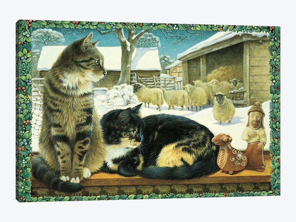 While Shepherds Watched by Ivory Cats 1-piece Canvas Artwork