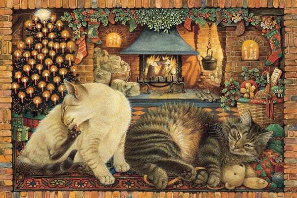 Vintage Christmas: God Rest Ye Merry Gentlemen by Ivory Cats