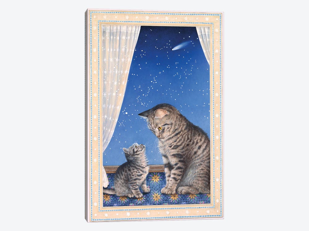 Mintaka With His Mother Lucy by Ivory Cats 1-piece Canvas Art Print