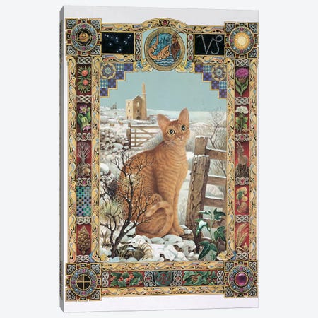 Capricorn - Muggley Canvas Print #IVR9} by Ivory Cats Canvas Art