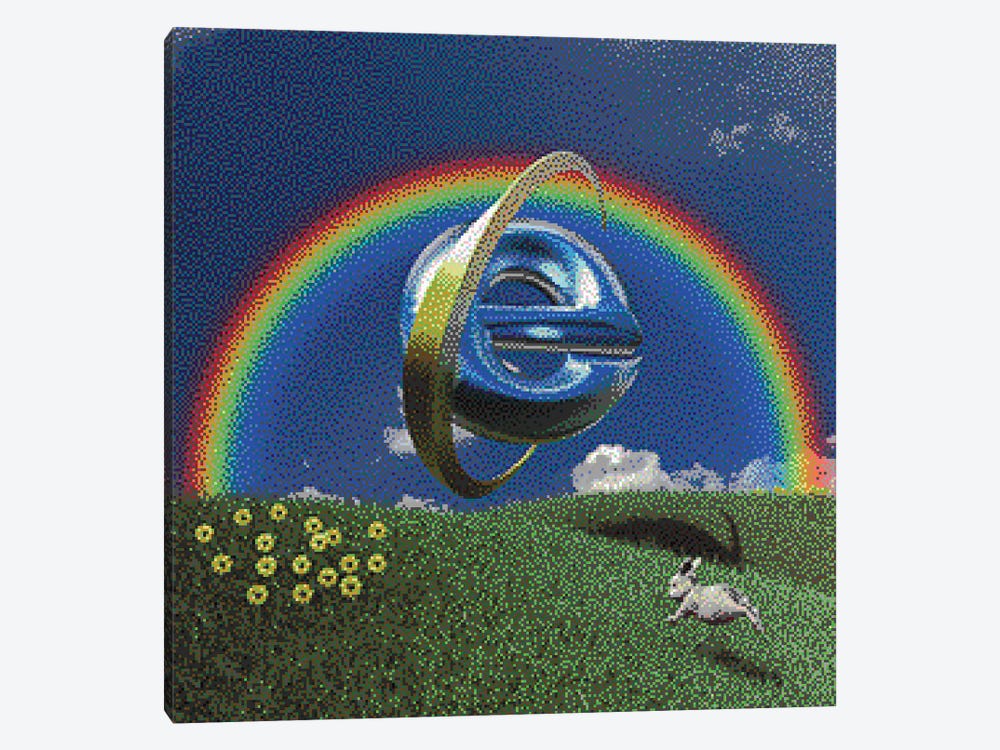 Ethernet (Pixel) by Isaiah Worrington 1-piece Canvas Art Print