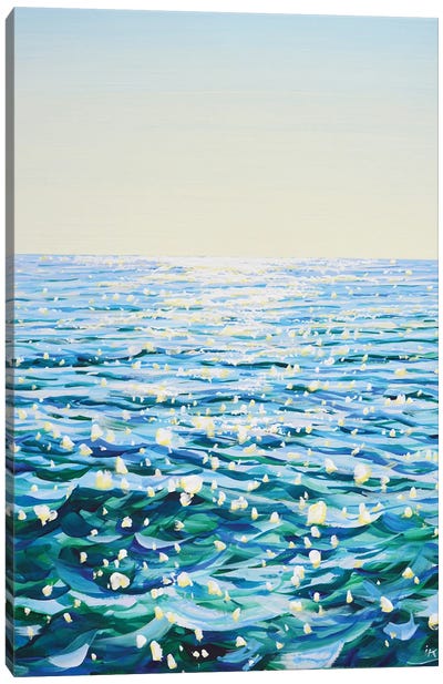 Clear Day Ocean Light Canvas Art Print - Water Art