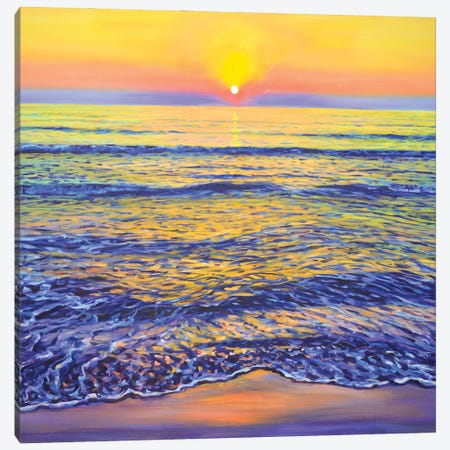 Ocean Sunset Canvas Print #IYK192} by Iryna Kastsova Canvas Art Print