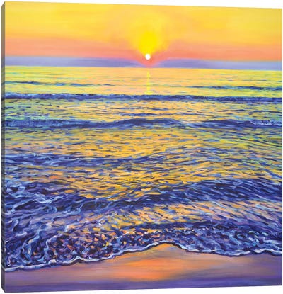 Ocean Sunset Canvas Art Print - Iryna Kastsova