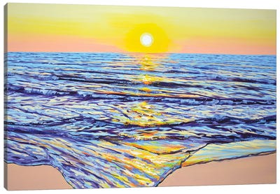 Ocean Sunset XVI Canvas Art Print - Iryna Kastsova