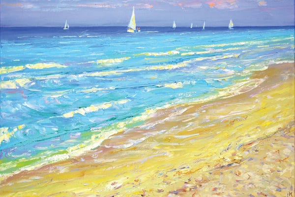 Iryna Kastsova: Warm Evening At Sea by Iryna Kastsova