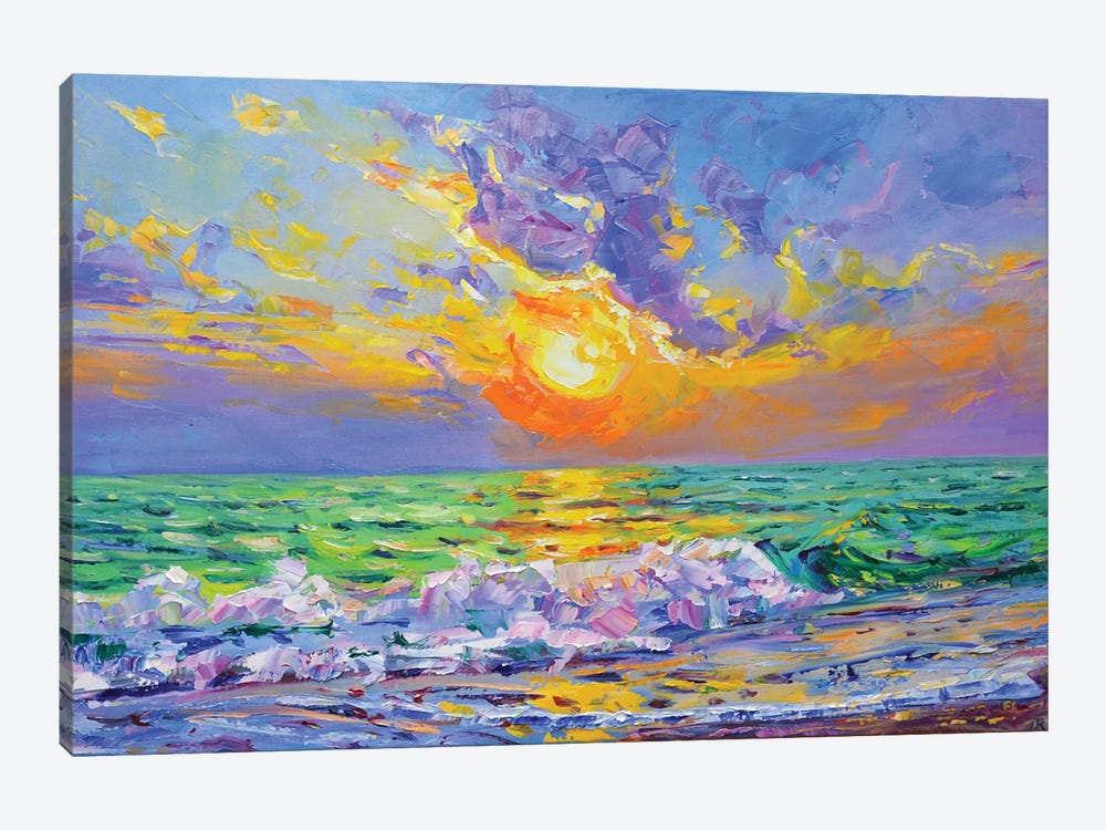 Pacific Sunset by Iryna Kastsova 1-piece Canvas Art