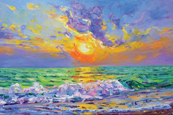 Iryna Kastsova: Pacific Sunset by Iryna Kastsova