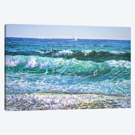 Sea The Waves Canvas Print #IYK208} by Iryna Kastsova Canvas Art Print