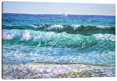 Sea The Waves Canvas Art Print - Iryna Kastsova