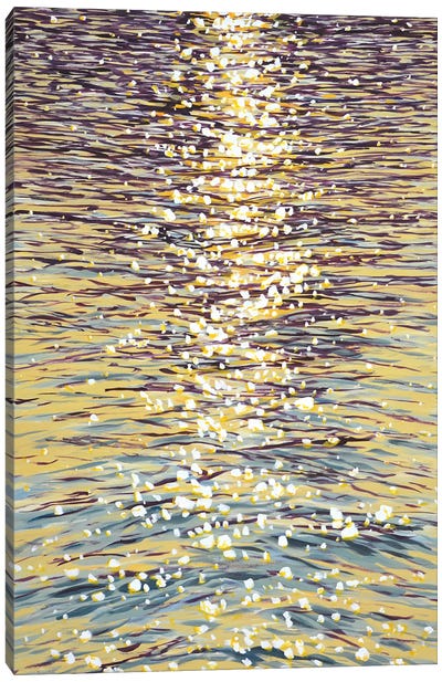 Evening Glare On The Water VII Canvas Art Print - Water Art