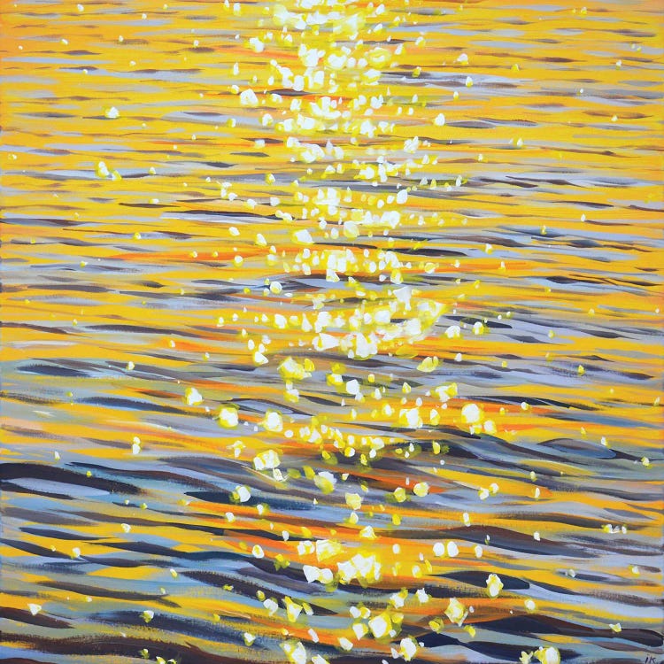 Gold Sparks On The Water