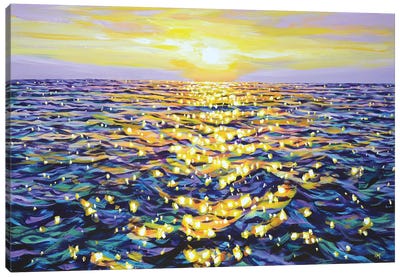 Seascape Sunset XXXIII Canvas Art Print - Water Art