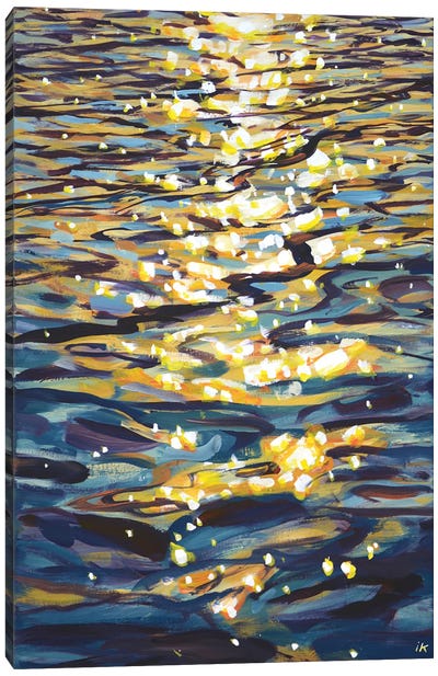 Evening Sparks Canvas Art Print - Water Art