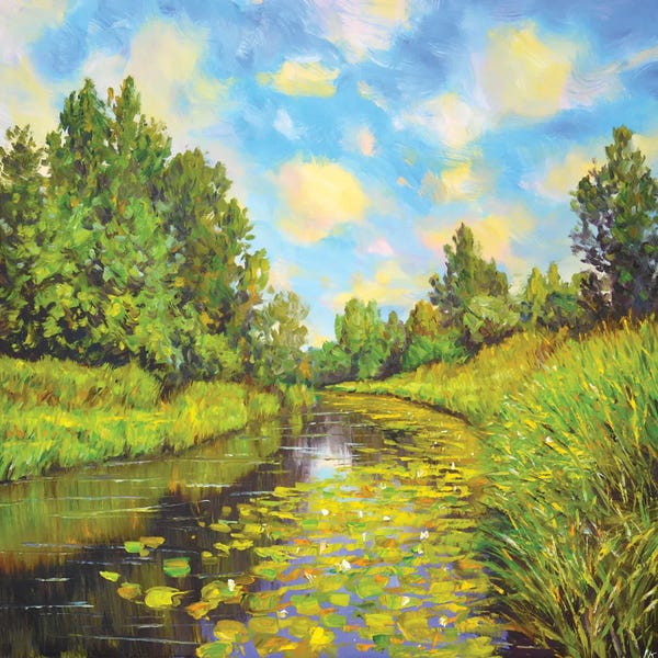 Iryna Kastsova: Summer Water Lilies by Iryna Kastsova