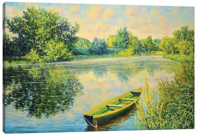 Morning On The River Canvas Art Print - Iryna Kastsova