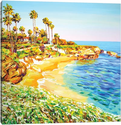 San Diego Beach California V Canvas Art Print - California Art