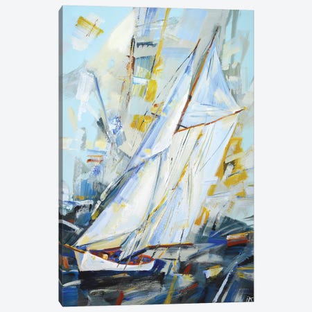 Silver Sails Canvas Print #IYK55} by Iryna Kastsova Canvas Art