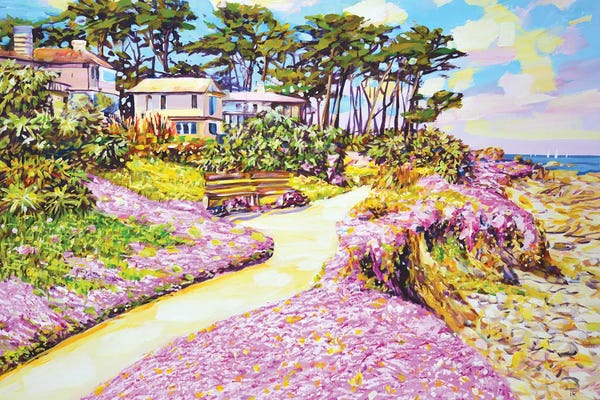 Iryna Kastsova: Sunny California Pink Flowers by Iryna Kastsova