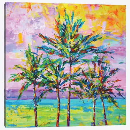 California Palms II Canvas Print #IYK562} by Iryna Kastsova Canvas Wall Art