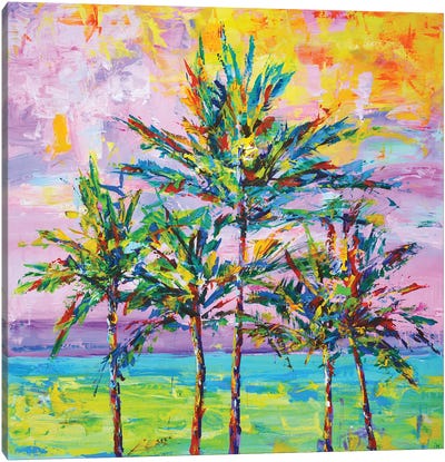 California Palms II Canvas Art Print - Iryna Kastsova
