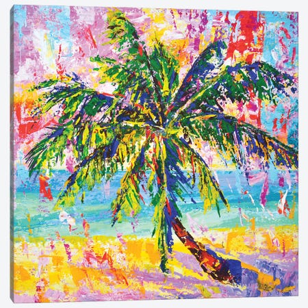 Palm Ocean Canvas Print #IYK565} by Iryna Kastsova Canvas Print