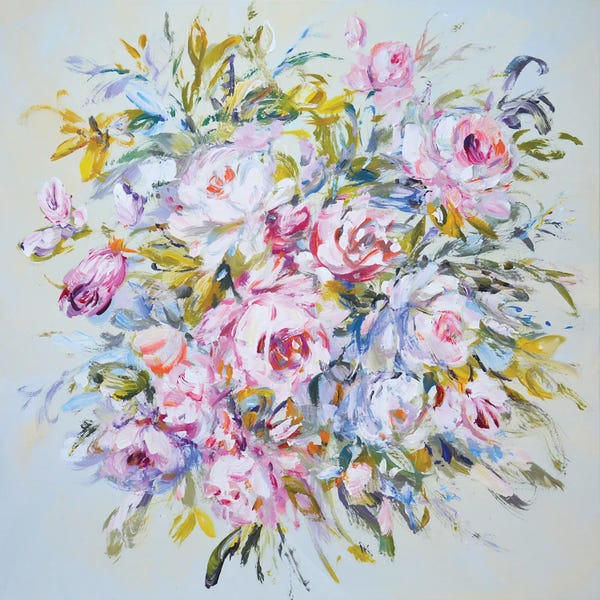 Fine Art Print: Roses Delicate Bouquet by Iryna Kastsova