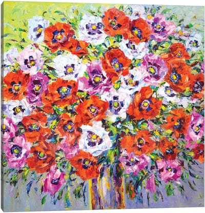 Poppies II Canvas Art Print - Iryna Kastsova