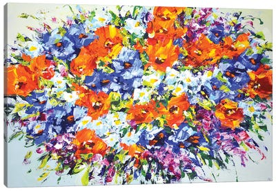Summer Bouquet Canvas Art Print - Iryna Kastsova