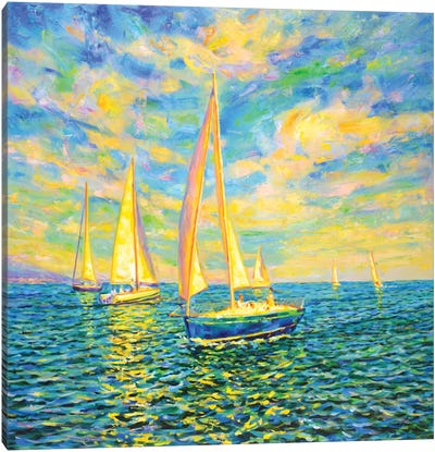 Regatta June Canvas Art Print - Boating & Sailing Art