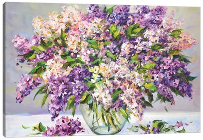 Lilac V Canvas Art Print - Bouquet Art
