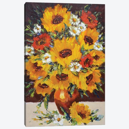 Sunflowers XXIII Canvas Print #IYK654} by Iryna Kastsova Art Print
