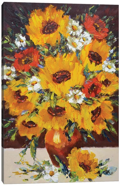 Sunflowers XXIII Canvas Art Print - Iryna Kastsova