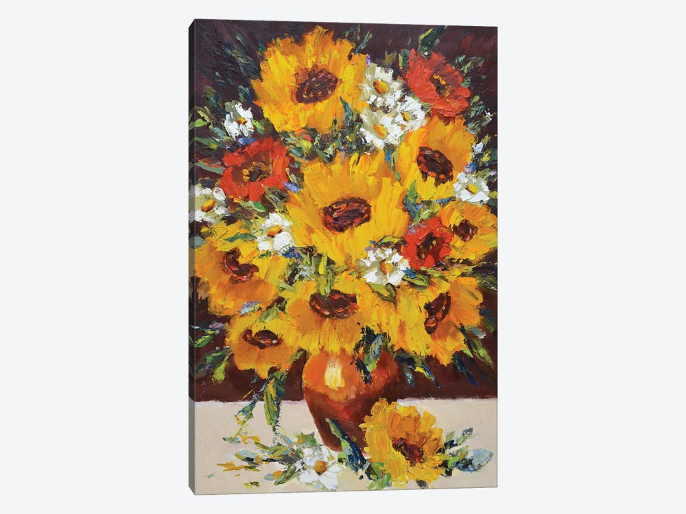Sunflowers XXIII by Iryna Kastsova 1-piece Canvas Print