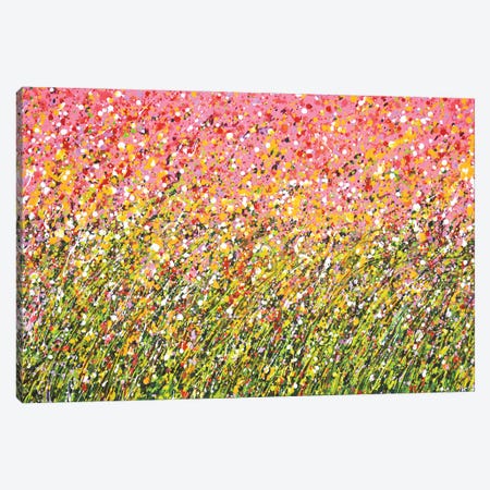 Flower Field Summer Canvas Print #IYK700} by Iryna Kastsova Canvas Art
