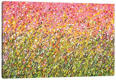 Flower Field Summer Canvas Art Print - Summer Art