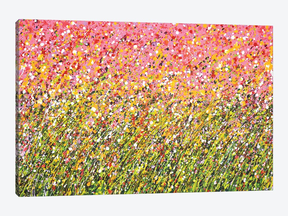 Flower Field Summer by Iryna Kastsova 1-piece Canvas Art Print