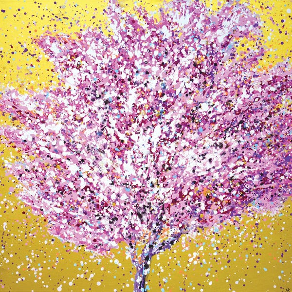 Cherry Trees: Sakura Cherry Blossoms II by Iryna Kastsova