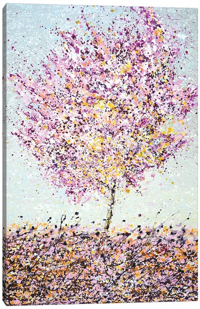 Wood Canvas Art Print - Cherry Blossom Art