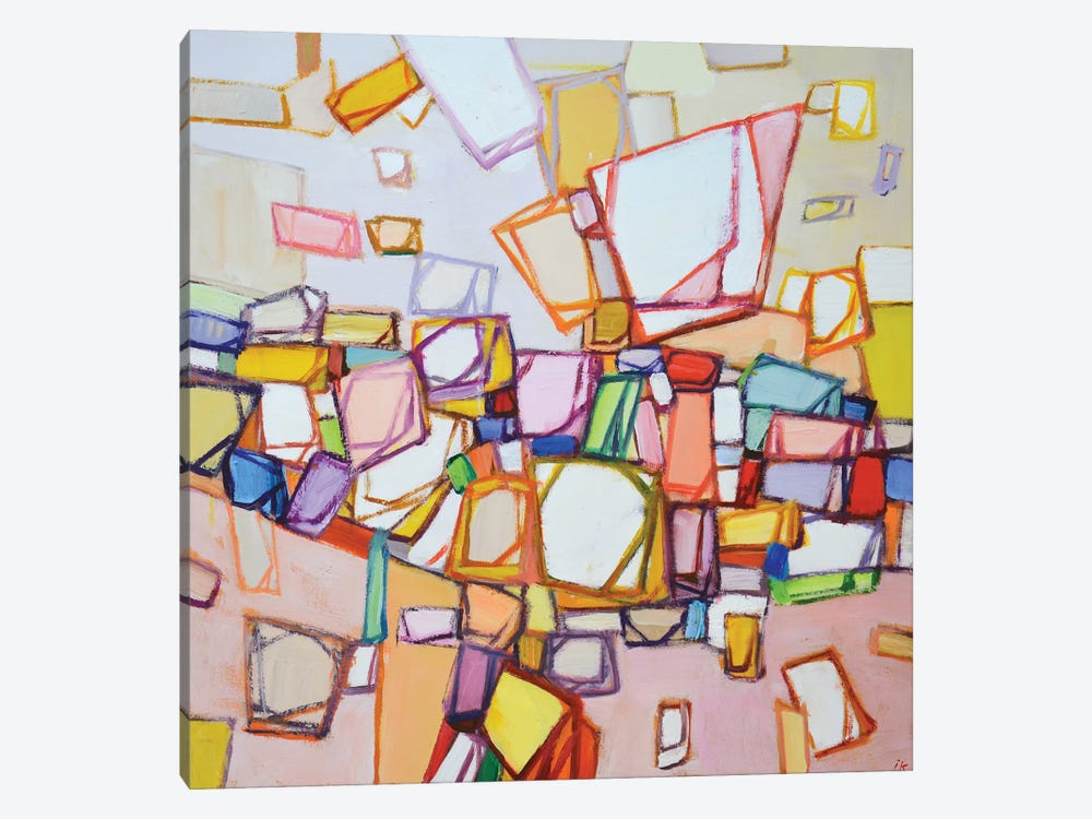 Colored Maze by Iryna Kastsova 1-piece Canvas Art Print