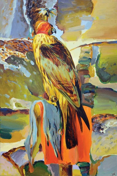 Iryna Kastsova: Hunting Falcon by Iryna Kastsova