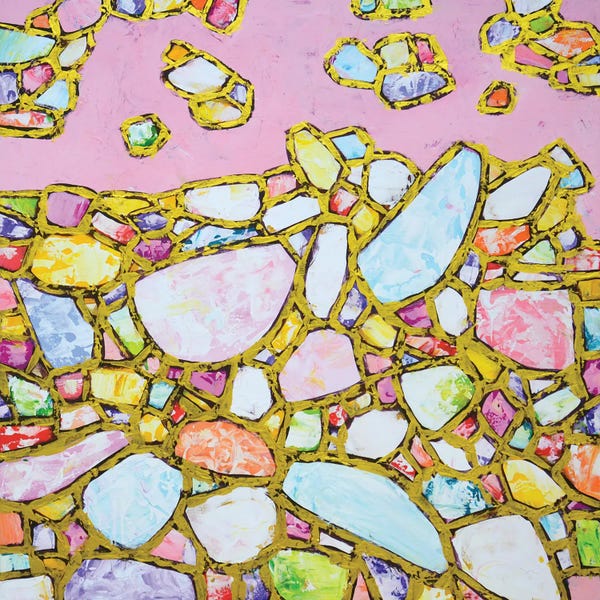 Iryna Kastsova: Pink And Gold by Iryna Kastsova