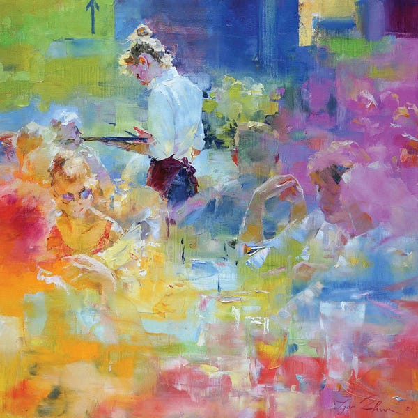 Igor Zhuk: Cafe Mosaic IV by Igor Zhuk