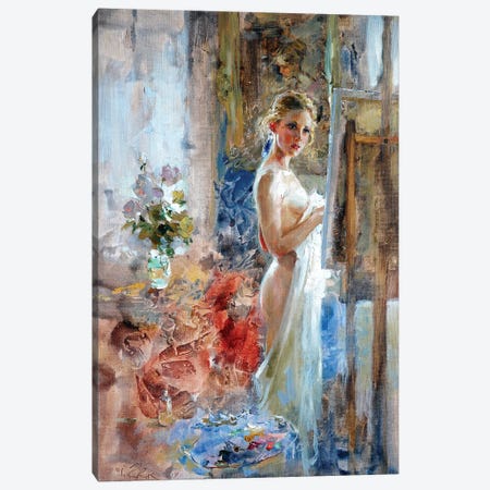 In Front Of The Picture Canvas Print #IZH19} by Igor Zhuk Canvas Artwork