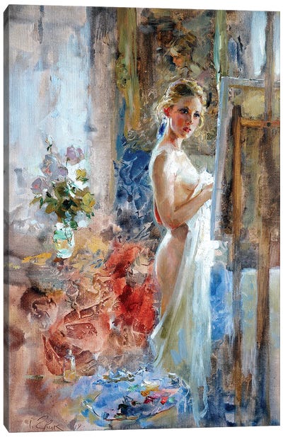 In Front Of The Picture Canvas Art Print - Igor Zhuk