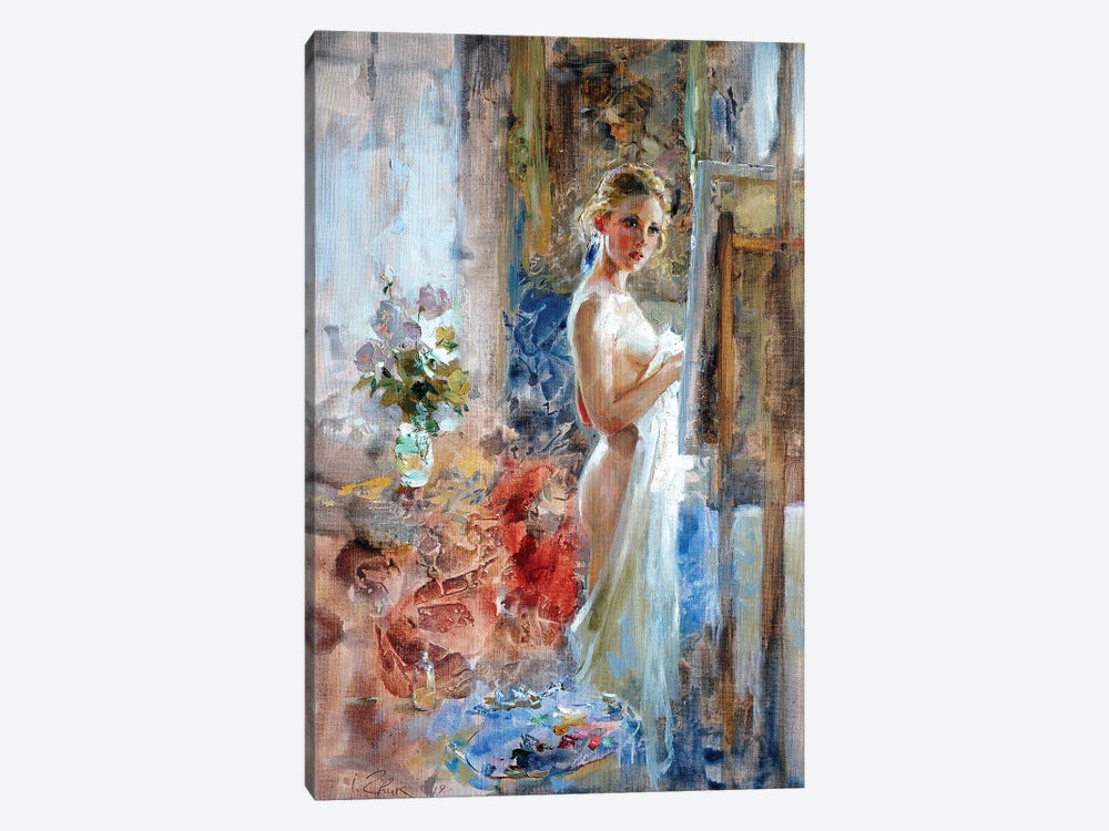 In Front Of The Picture 1-piece Canvas Print